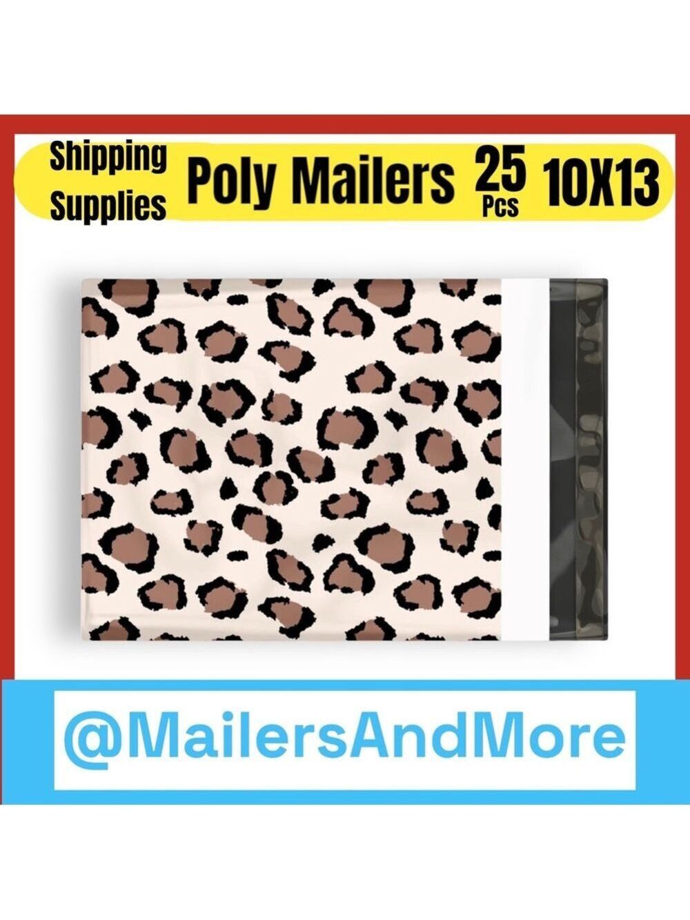 25 10X13 Poly Mailers Leopard Shipping Envelopes Bags PRICE IS FIRM - Picture 6 of 9